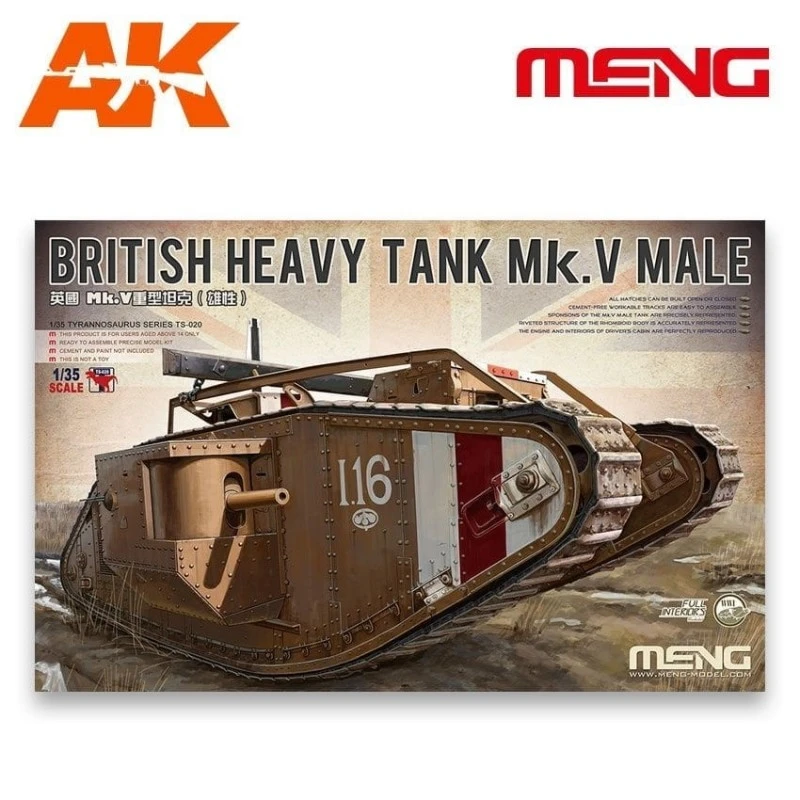 1/35 British Heavy Tank Mk.V Male 1 1/35 British Heavy Tank Mk.V Male
