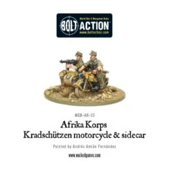 Afrika Korps Kradschutzen Motorcycle And Sidecar
