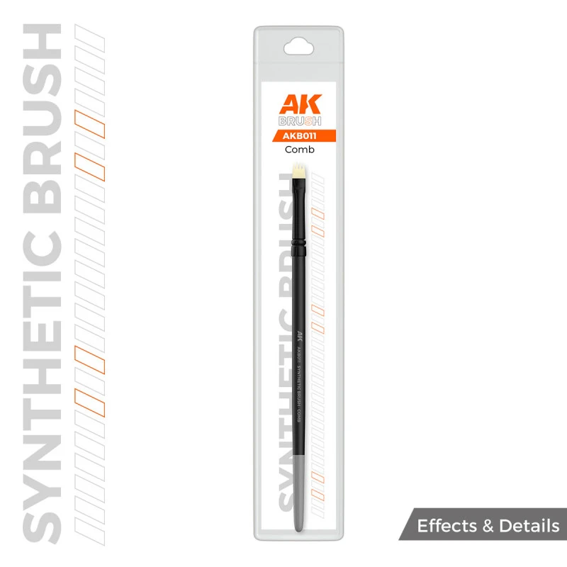 AK SYNTHETIC BRUSH - COMB - AK 1 AK SYNTHETIC BRUSH - COMB - AK