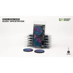 Alien Infestation Bases Round 60mm (x2) -Wargame Spirit Boutique alien infestation bases round 60mm x2 2