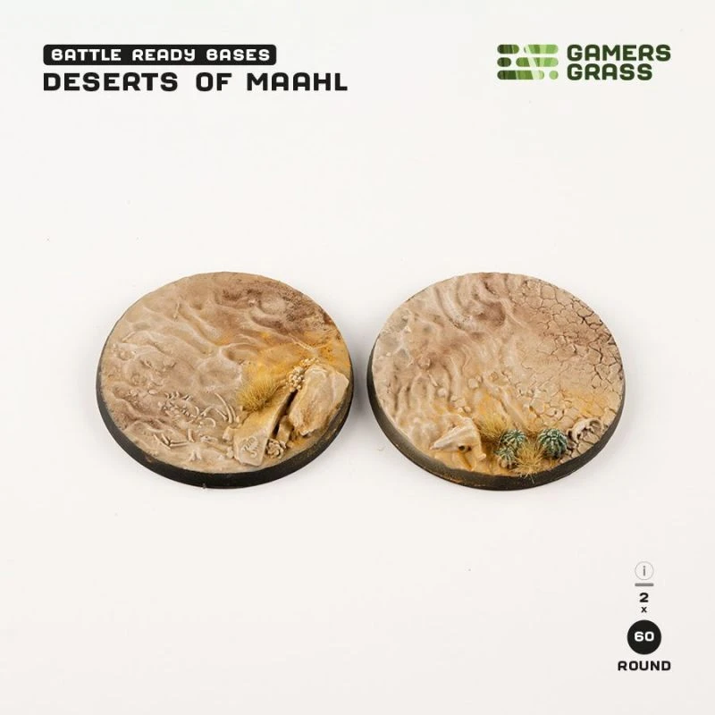 Deserts Of Maahl Bases, Round 60mm (x2) 1 Deserts Of Maahl Bases, Round 60mm (x2)