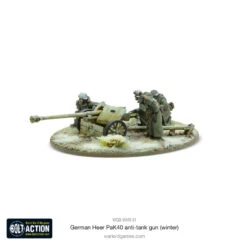 German Heer 75mm Pak 40 Anti-Tank Gun (Winter) -Wargame Spirit Boutique german heer 75mm pak 40 anti tank gun winter 1