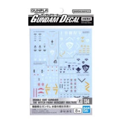 GUNDAM GUNPLA DECAL HG 1/144 134 WITCH FROM MERCURY MULTIUSE II
