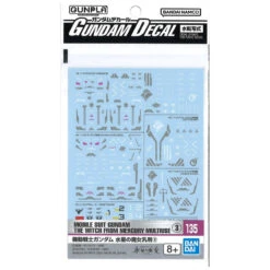 GUNDAM GUNPLA DECAL HG 1/144 135 WITCH FROM MERCURY MULTIUSE III
