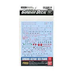 GUNDAM GUNPLA DECAL RG 1/144 111 GUNDAM ASTRAY RED FRAME
