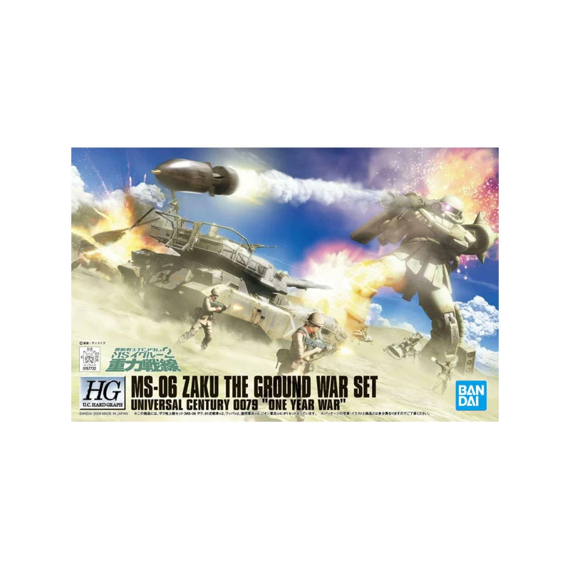 GUNDAM GUNPLA HG 1/144 ZAKU GROUND ATTACK SET 2 GUNDAM GUNPLA HG 1/144 ZAKU GROUND ATTACK SET – Image 2