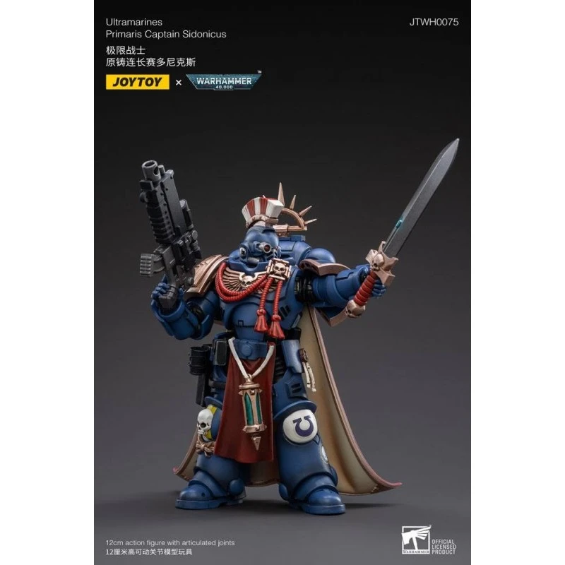 Joy Toy 40k Figurine 1/18 Ultramarines Primaris Captain Sidonicus 12 Cm 2 Joy Toy 40k Figurine 1/18 Ultramarines Primaris Captain Sidonicus 12 Cm – Image 2