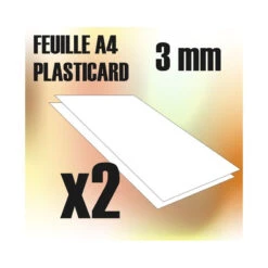Plaque De Plasticard - 3 Mm - COMBOx2 Feuilles