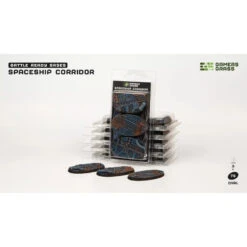 Spaceship Corridor Bases Oval 75mm (x3) -Wargame Spirit Boutique spaceship corridor bases oval 75mm x3 2