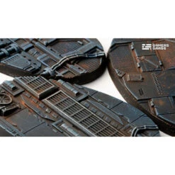 Spaceship Corridor Bases Oval 75mm (x3) -Wargame Spirit Boutique spaceship corridor bases oval 75mm x3 3