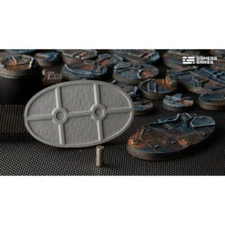 Spaceship Corridor Bases Oval 75mm (x3) -Wargame Spirit Boutique spaceship corridor bases oval 75mm x3 4