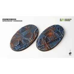 Spaceship Corridor Bases Oval 90mm (x2) -Wargame Spirit Boutique spaceship corridor bases oval 90mm x2 1