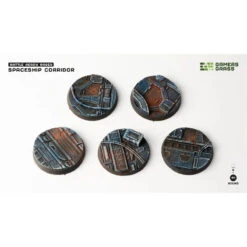 Spaceship Corridor Bases Round 40mm (x5) -Wargame Spirit Boutique spaceship corridor bases round 40mm x5 1