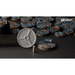 Spaceship Corridor Bases Round 40mm (x5) -Wargame Spirit Boutique spaceship corridor bases round 40mm x5 4