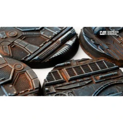 Spaceship Corridor Bases Round 60mm (x2) -Wargame Spirit Boutique spaceship corridor bases round 60mm x2 4