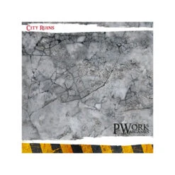 TAPIS DE JEU NÉOPRÈNE CITY RUINS 3x3' (92x92cm) -Wargame Spirit Boutique tapis neoprene city ruins 3x3 4