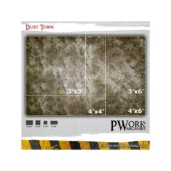 TAPIS DE JEU NÉOPRÈNE DUST TOWN 3x3' (92x92cm) -Wargame Spirit Boutique tapis neoprene dust town 3x3 5