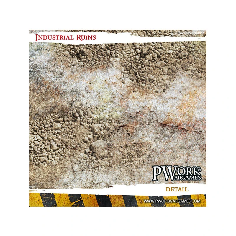 TAPIS DE JEU NÉOPRÈNE INDUSTRIAL RUINS 3x3' (92x92cm) 4 TAPIS DE JEU NÉOPRÈNE INDUSTRIAL RUINS 3x3' (92x92cm) – Image 4