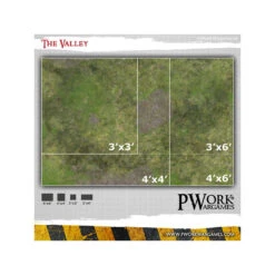TAPIS DE JEU NÉOPRÈNE THE VALLEY 3x3' (92x92cm) -Wargame Spirit Boutique tapis neoprene the valley 3x3 5