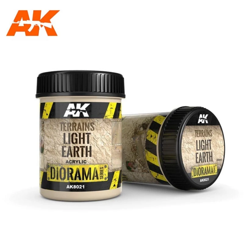 TERRAINS LIGHT EARTH - 250ml (Acrylic) - AK 1 TERRAINS LIGHT EARTH - 250ml (Acrylic) - AK