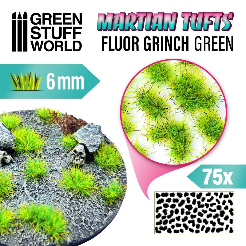 Touffes D'herbe Martienne - FLUOR GRINCH GREEN 1 Touffes D'herbe Martienne - FLUOR GRINCH GREEN